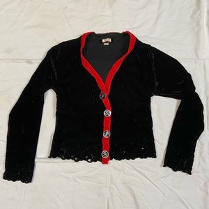 Crushed Velvet Vintage Voyage Cardigan